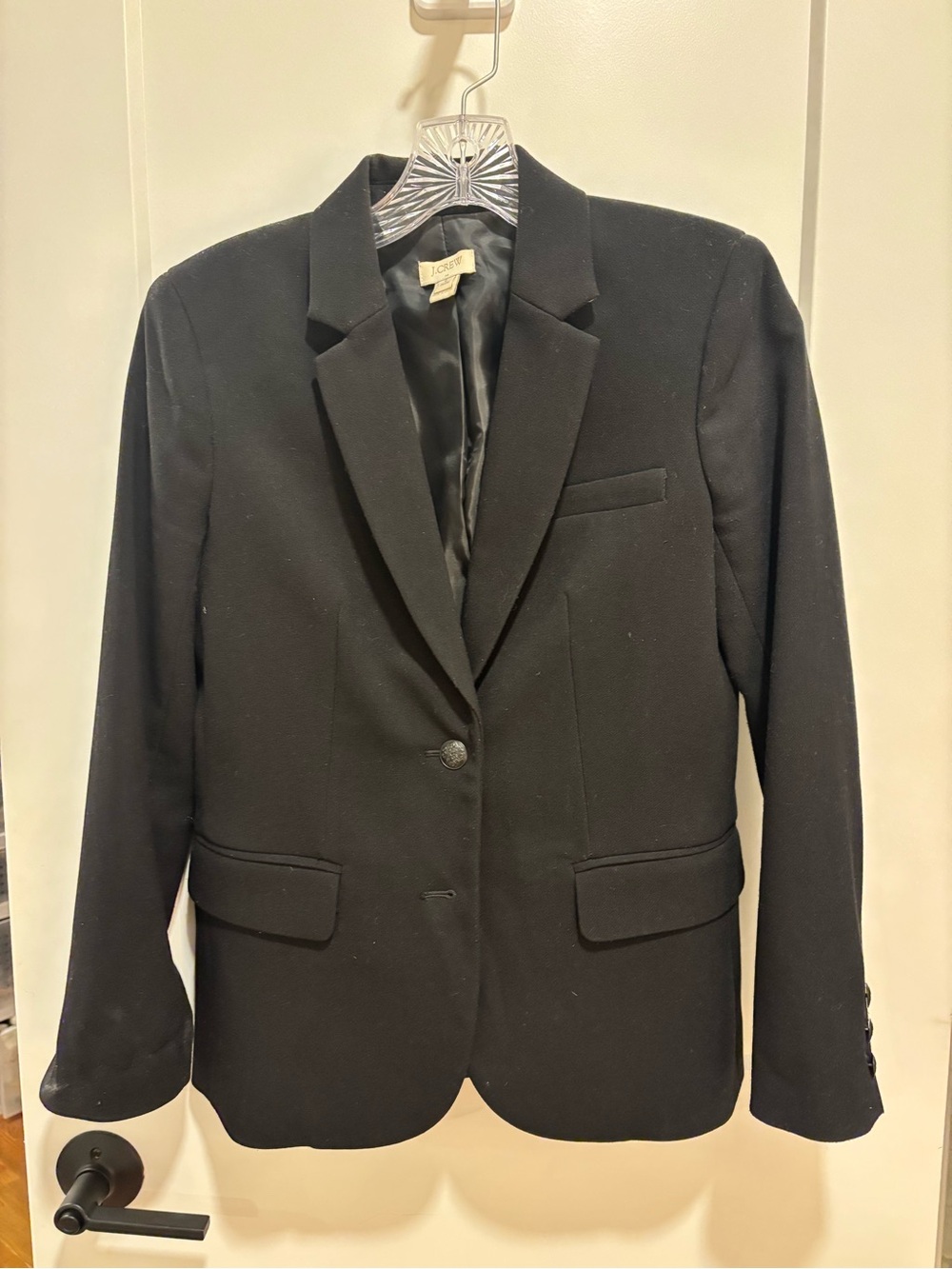 J. Crew Black Single-Button Tailored Blazer